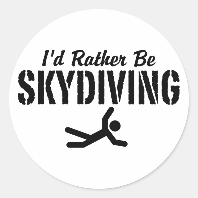 Sticker Rond Plongée en ciel (Devant)