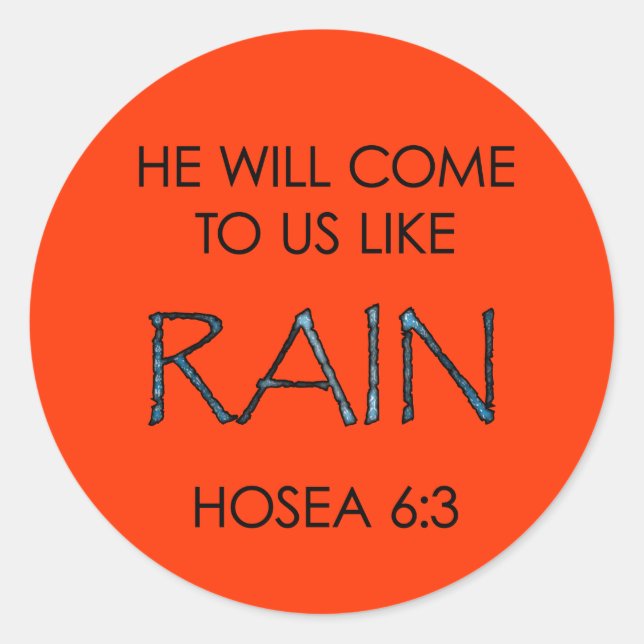 Sticker Rond Pluie (Devant)