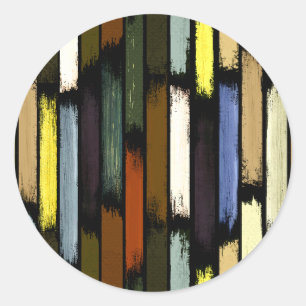 Sticker Rond Pluie de couleurs 4