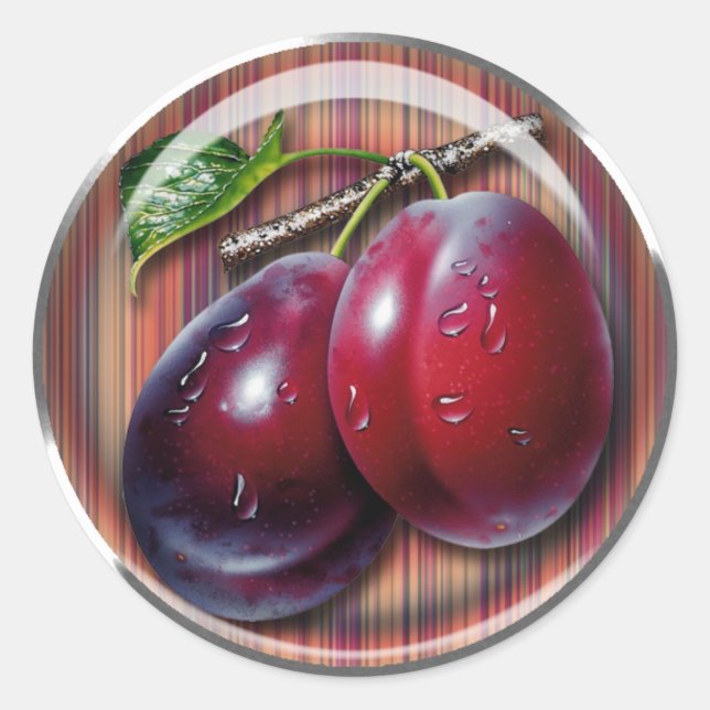 Sticker Rond Plum (Devant)