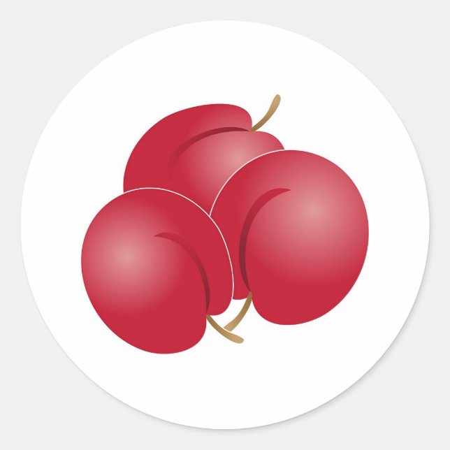 Sticker Rond Plums (Devant)