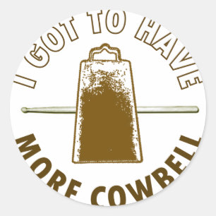 STICKER ROND PLUS COWBELL
