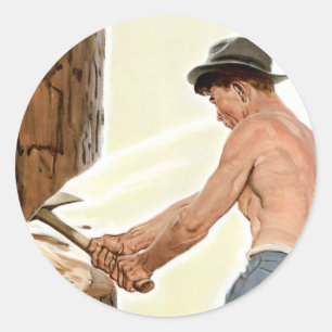 Sticker Rond Plus de bois pour l'armée