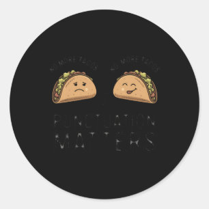 Sticker Rond Plus De Ponctuation Tacos S - Ce Don Drôle Est