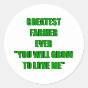 Sticker Rond Plus grand agriculteur jamais