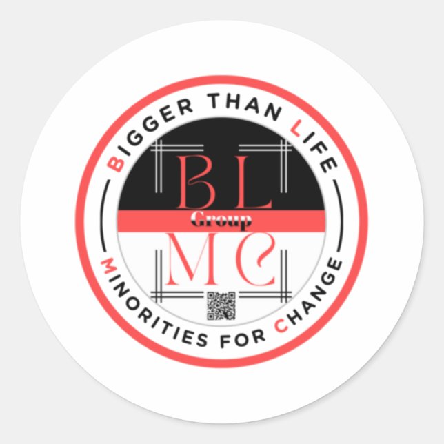Sticker Rond Plus grande que la vie (Devant)