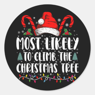 Sticker Rond Plus susceptible de grimper à l'arbre de Noël de N