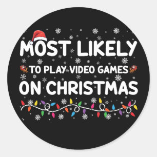 Sticker Rond Plus susceptible de jouer aux jeux vidéo le jour d