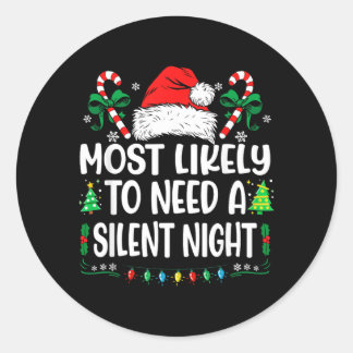 Sticker Rond Plus susceptible de nécessiter un Noël silencieux
