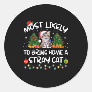 Sticker Rond Plus susceptible de ramener à la maison un chat er
