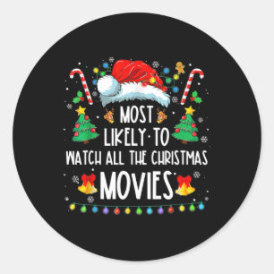 Sticker Rond Plus susceptible de regarder tous les films de Noë