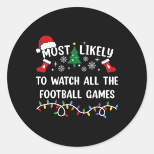 Sticker Rond Plus susceptible de regarder tous les matchs de fo