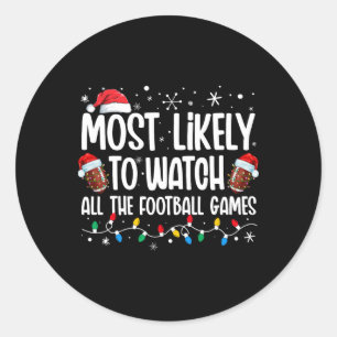 Sticker Rond Plus susceptible de regarder tous les matchs de fo