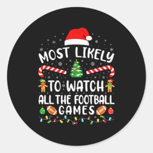 Sticker Rond Plus susceptible de regarder tous les matchs de fo