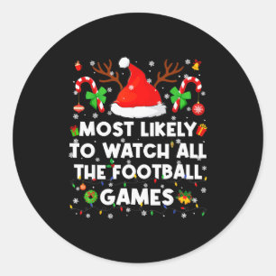 Sticker Rond Plus susceptible de regarder tous les matchs de fo