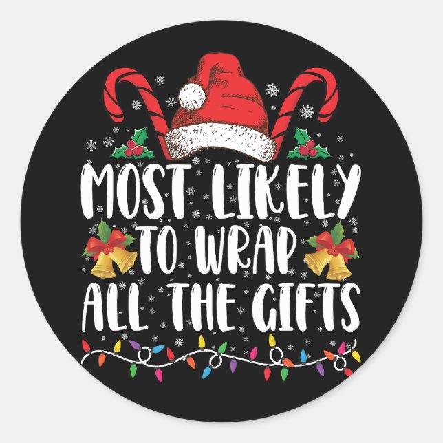 Sticker Rond Plus susceptible d'envelopper tous les cadeaux de  (Devant)