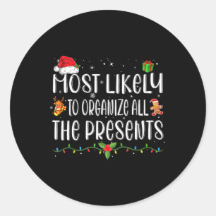 Sticker Rond Plus susceptible d'organiser tous les cadeaux de l