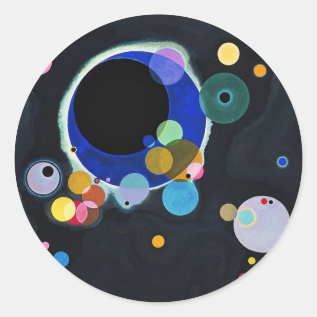Sticker Rond Plusieurs cercles (Devant)