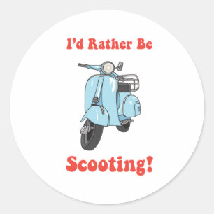 Sticker Rond Plutôt se scooter