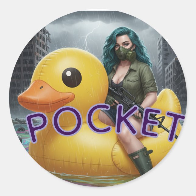 STICKER ROND POCHE  (Devant)