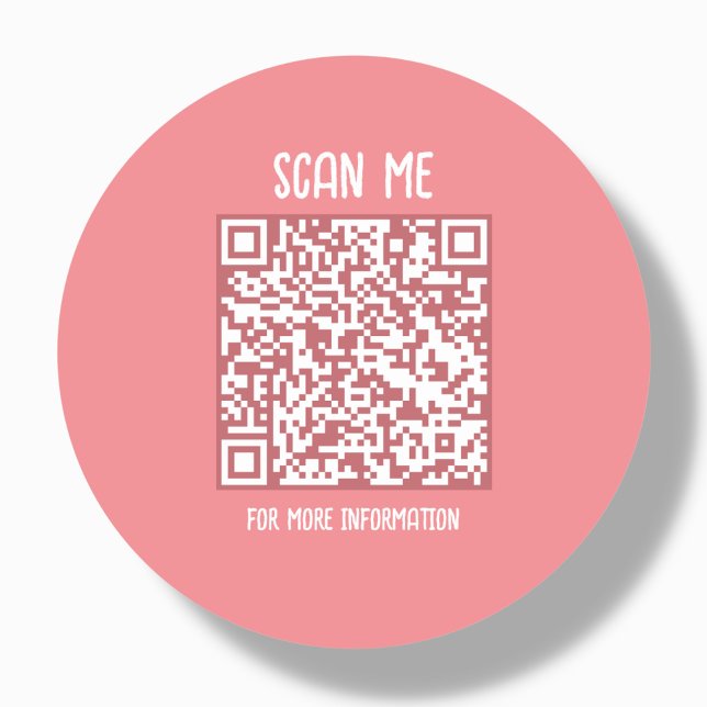 Sticker Rond Poche | Analyse de code QR professionnel (Créateur téléchargé)