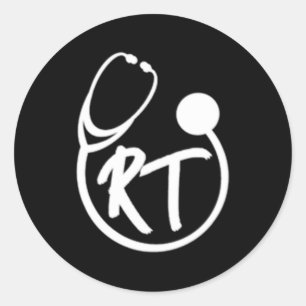 Sticker Rond Poche de stéthoscope Rt