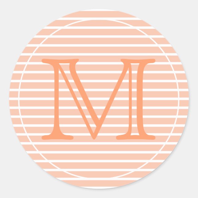 Sticker Rond Poche et bandes blanches (Devant)