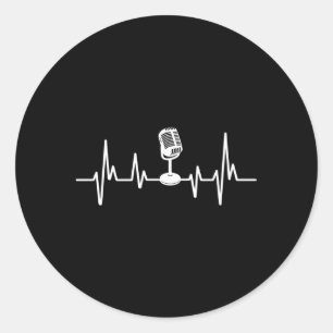 Sticker Rond Podcaster Podcast Hebeat