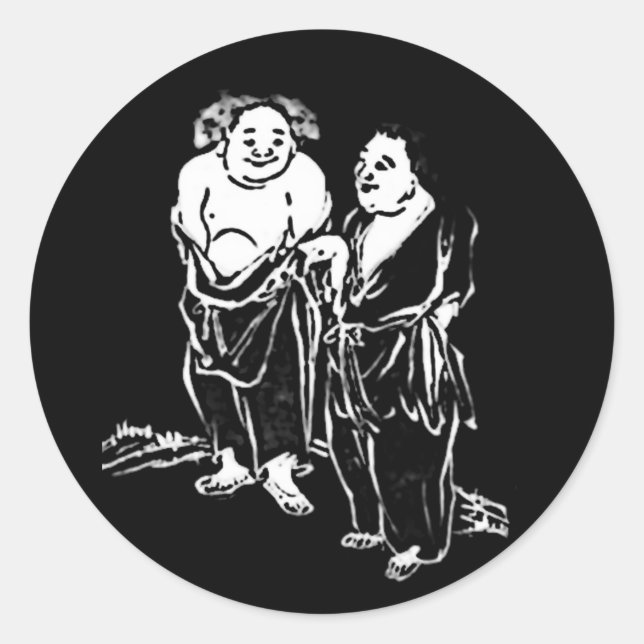 Sticker Rond Poètes chinois (Devant)