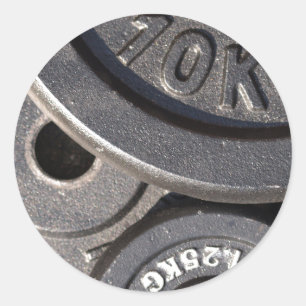 Sticker Rond Poids de la salle de sport