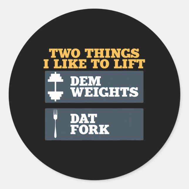 Sticker Rond Poids Dem Et Chemise De Fourche Dat Pour La Constr (Devant)