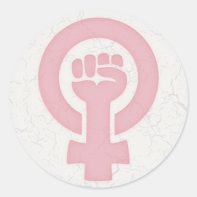 Sticker Rond Poing féministe (Devant)