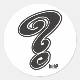 Sticker Rond Point d'interrogation