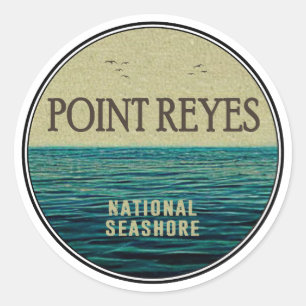 Sticker Rond Point Reyes National Seashore Ocean Birds