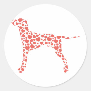 Sticker Rond Pointeur anglais