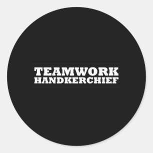 Sticker Rond Pointeur de travail d'équipe