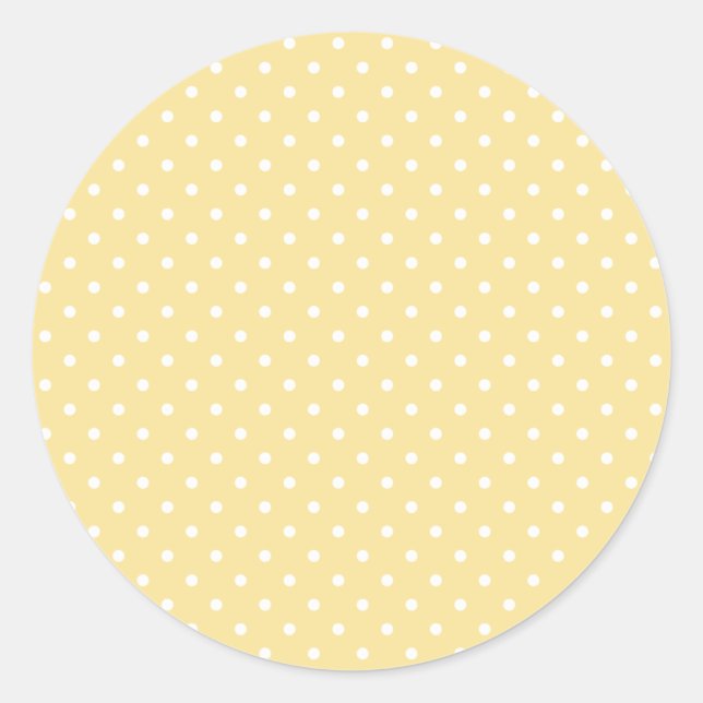 Sticker Rond Points classiques blanc canari - Jaune (Devant)
