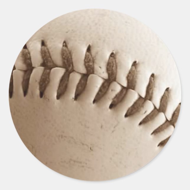 Sticker Rond Points De Baseball (Devant)