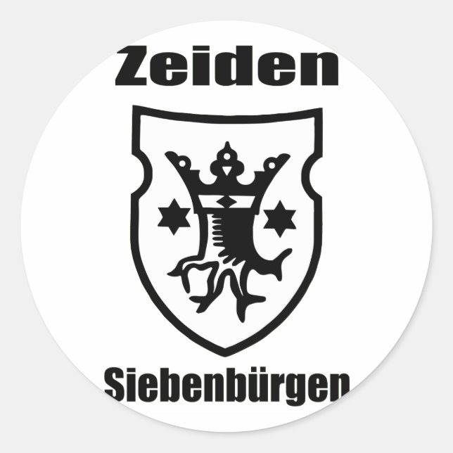 Sticker Rond Pointures en Transylvanie (Devant)