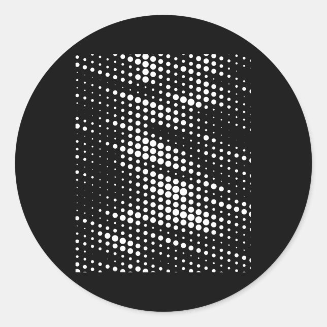 Sticker Rond Pois à points polka 1 (Devant)