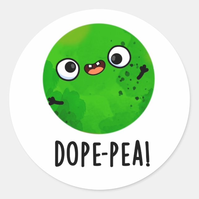 Sticker Rond Pois Dope Dopey Pun de pois Dopey (Devant)
