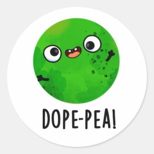 Sticker Rond Pois Dope Dopey Pun de pois Dopey