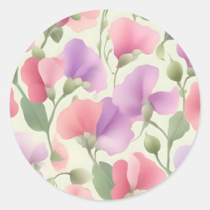 Sticker Rond Pois doux Charming Retro Pastel