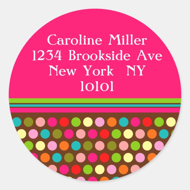 Sticker Rond Pois joueurs (Devant)