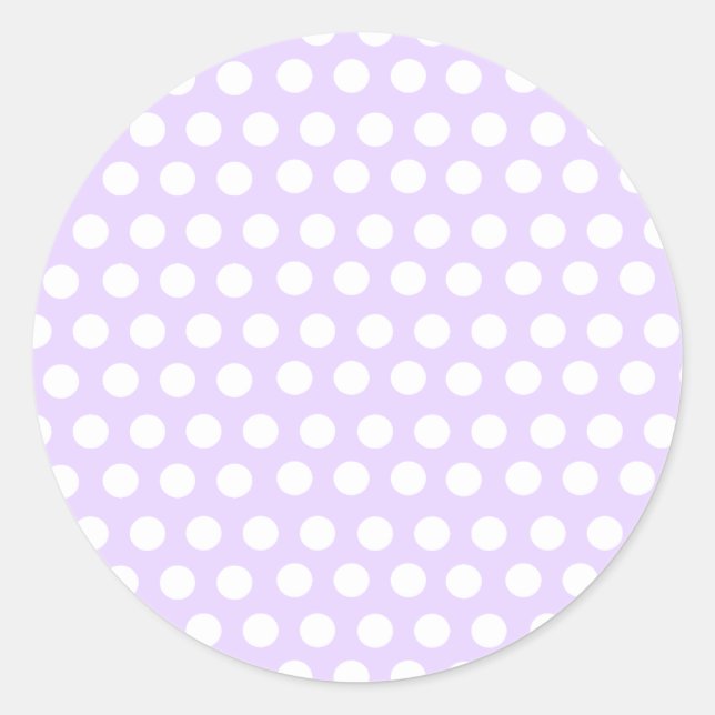 Sticker Rond Pois pastel violet (Devant)