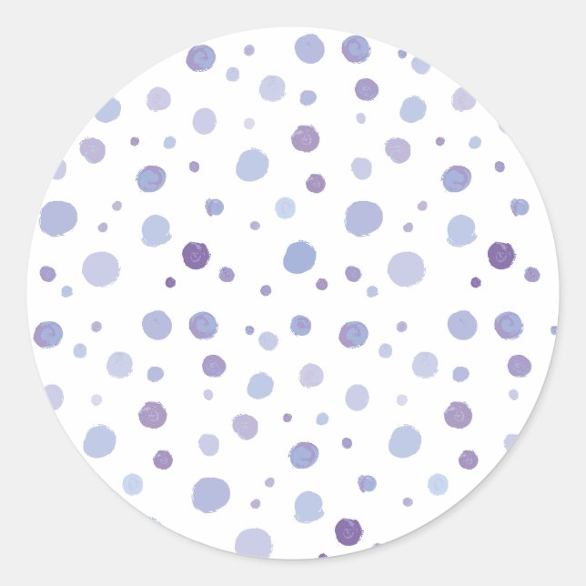 Sticker Rond pois peint à la main (Devant)
