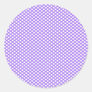 Sticker Rond Pois sur violet