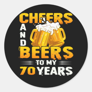 Sticker Rond Poison de Cheers And Beers
