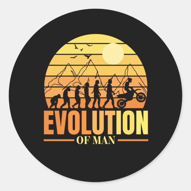 Sticker Rond Poison de Dirtbike Evolution Braaap (Devant)
