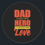 Sticker Rond Poison de Father | Papa Hero Love<br><div class="desc">Poison de Father | Papa Hero Love</div>